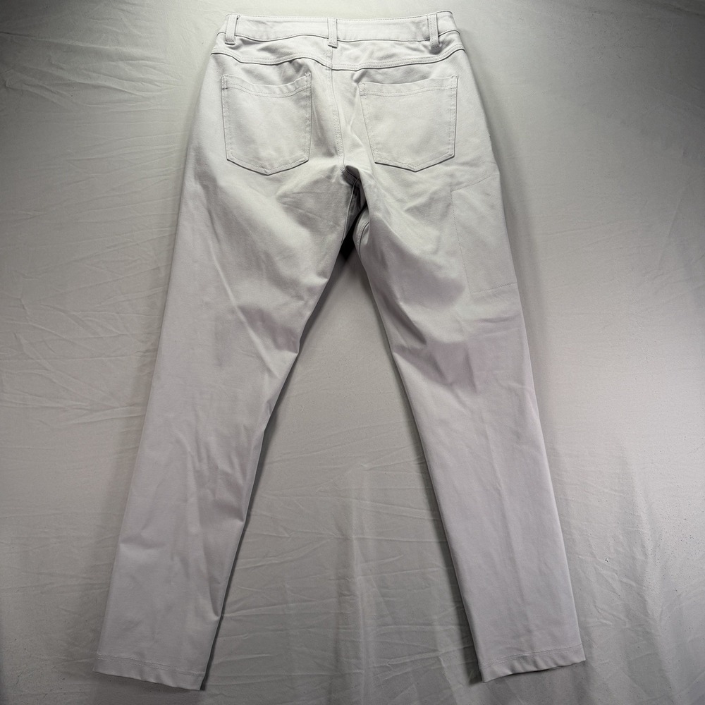 BYLT Pants Mens 32 Gray Everyday Pant 2.0 Slim Fit Chino Casual Zip Pocket Golf - Picture 4 of 10